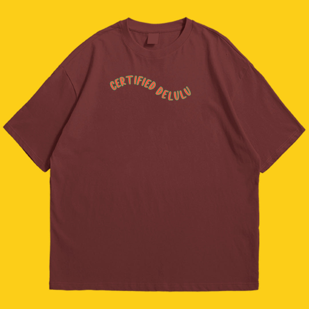 Brandzvibe Certified delulu drop shldr