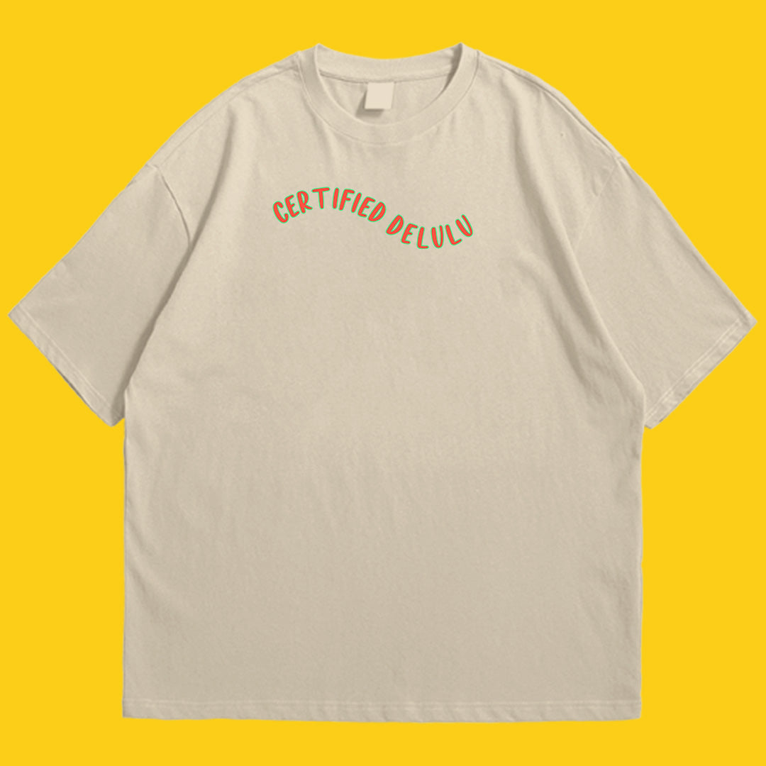 Brandzvibe Certified delulu drop shldr