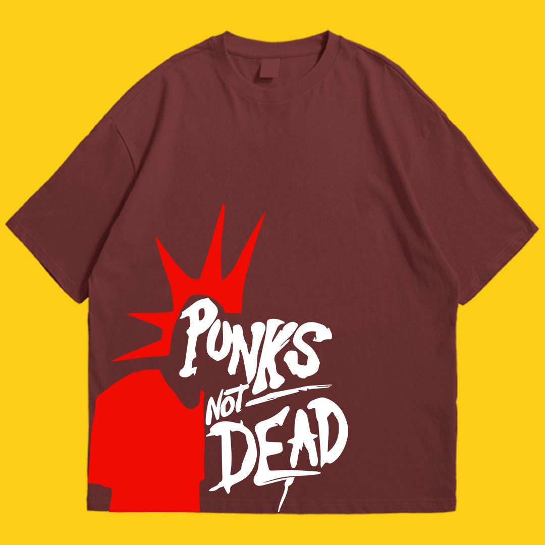 Brandzvibe Punks not dead drop shldr