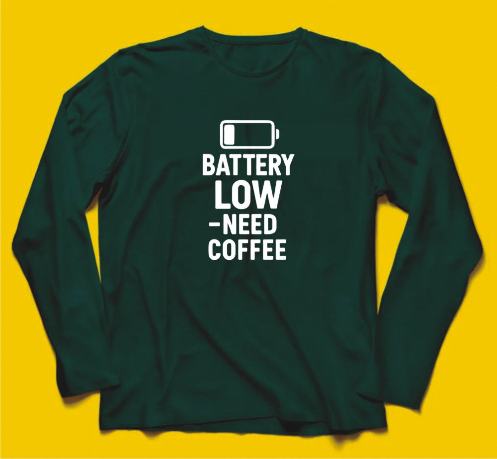 Brandzvibe Battery Low Need Coffee