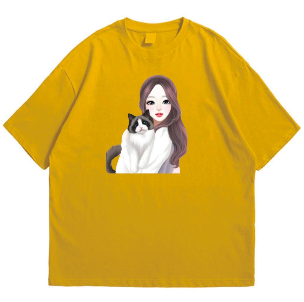 Brandzvibe Girl with Cat