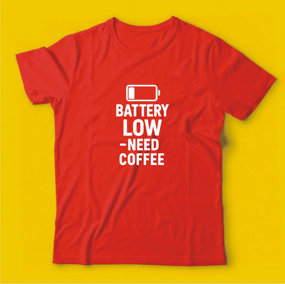 Brandzvibe Battery Low Need Coffee