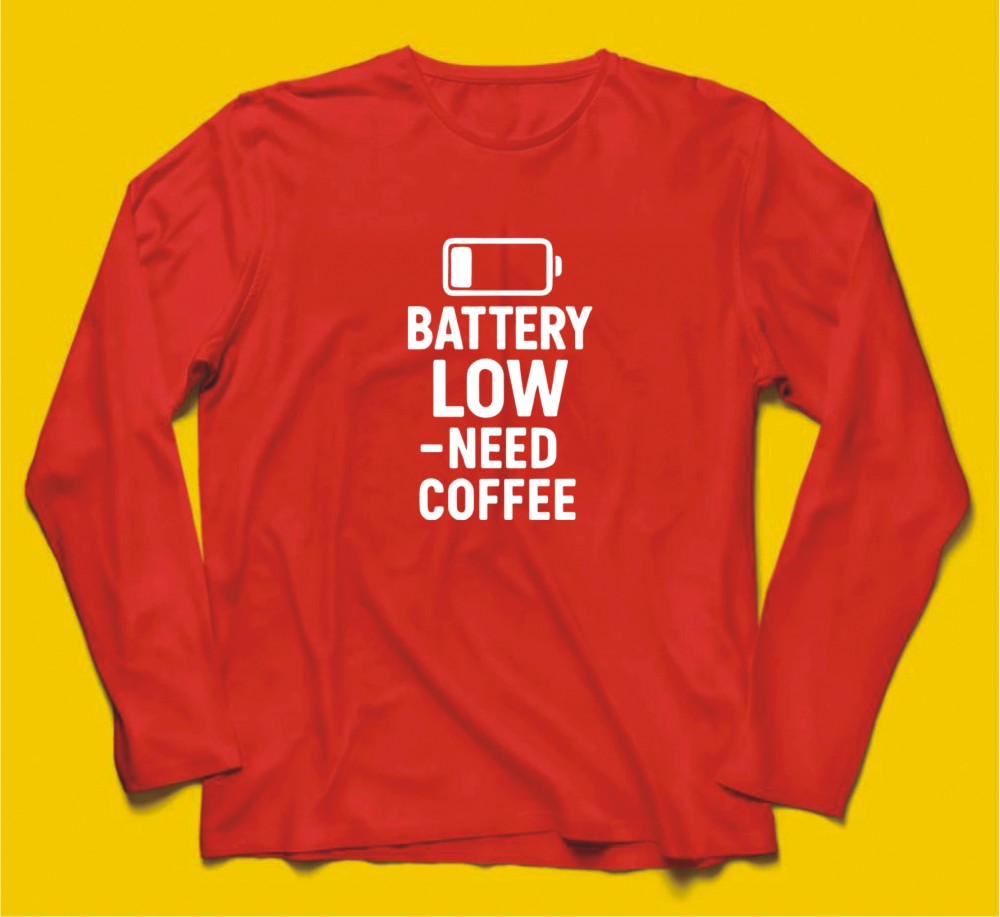 Brandzvibe Battery Low Need Coffee