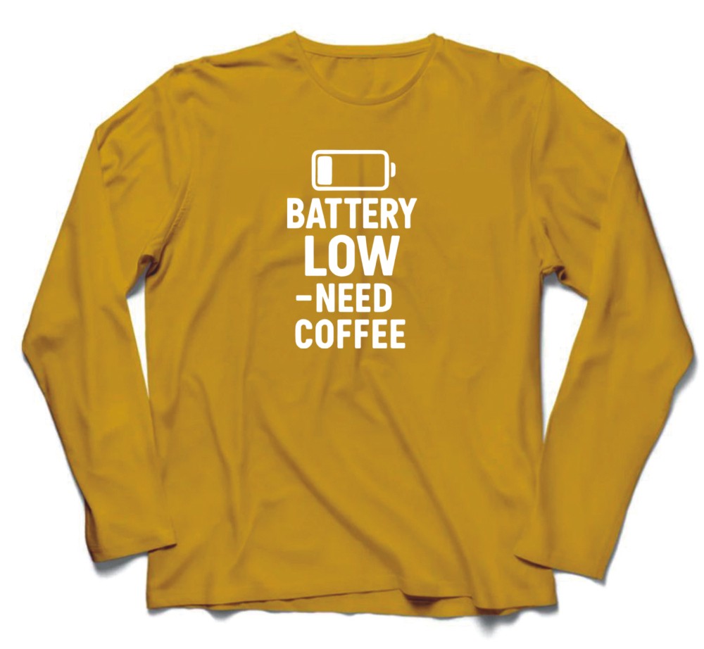 Brandzvibe Battery Low Need Coffee