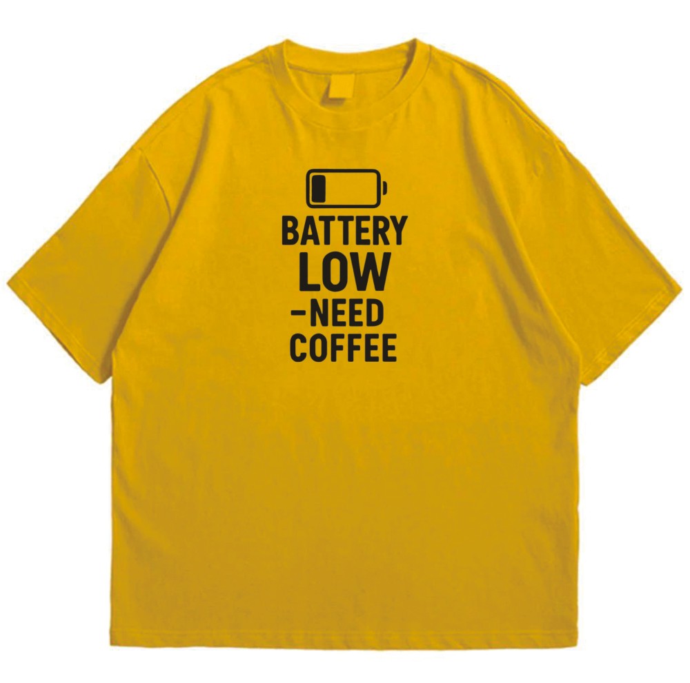 Brandzvibe Battery Low Need Coffee