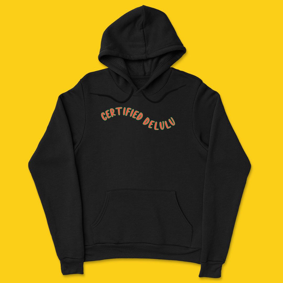 Brandzvibe Certified delulu hoodie